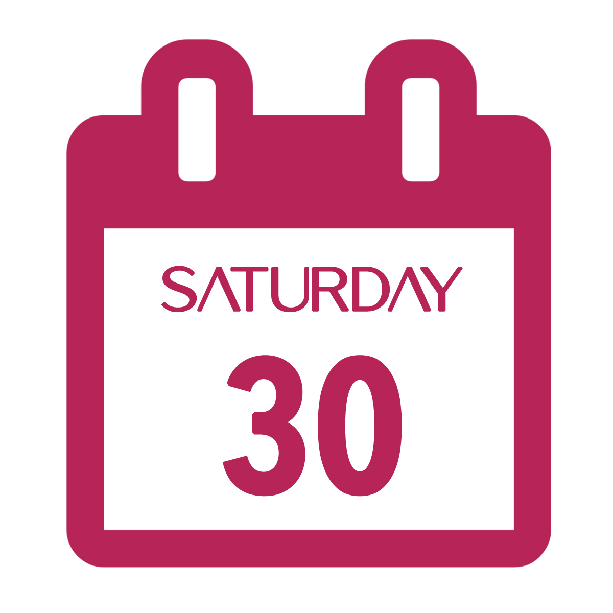 Calendar Image_Saturday saturday icon