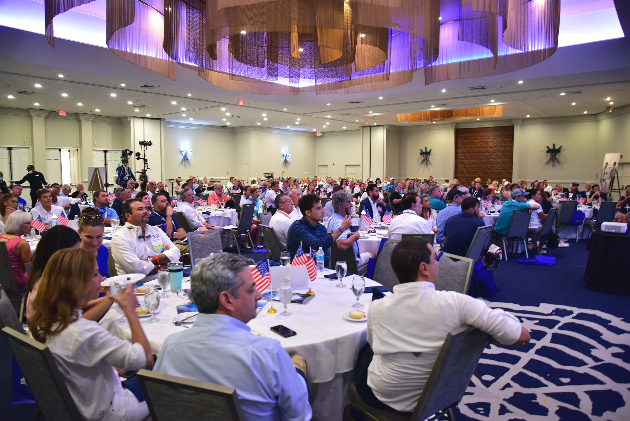 Crowd in Annual Meeting Room