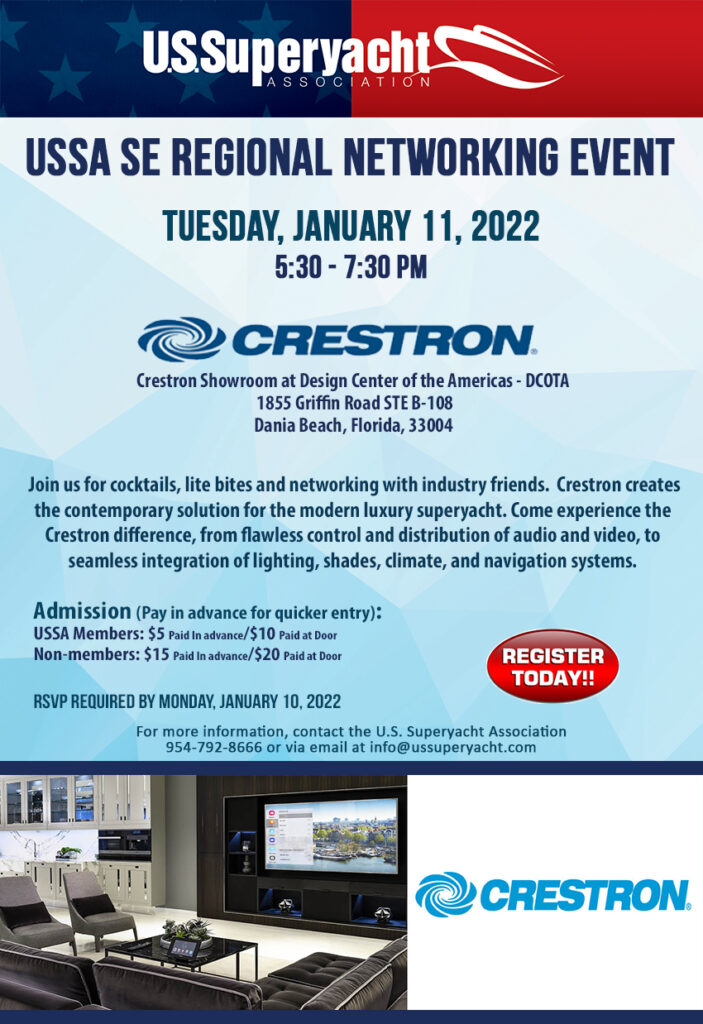 crestron event flyer