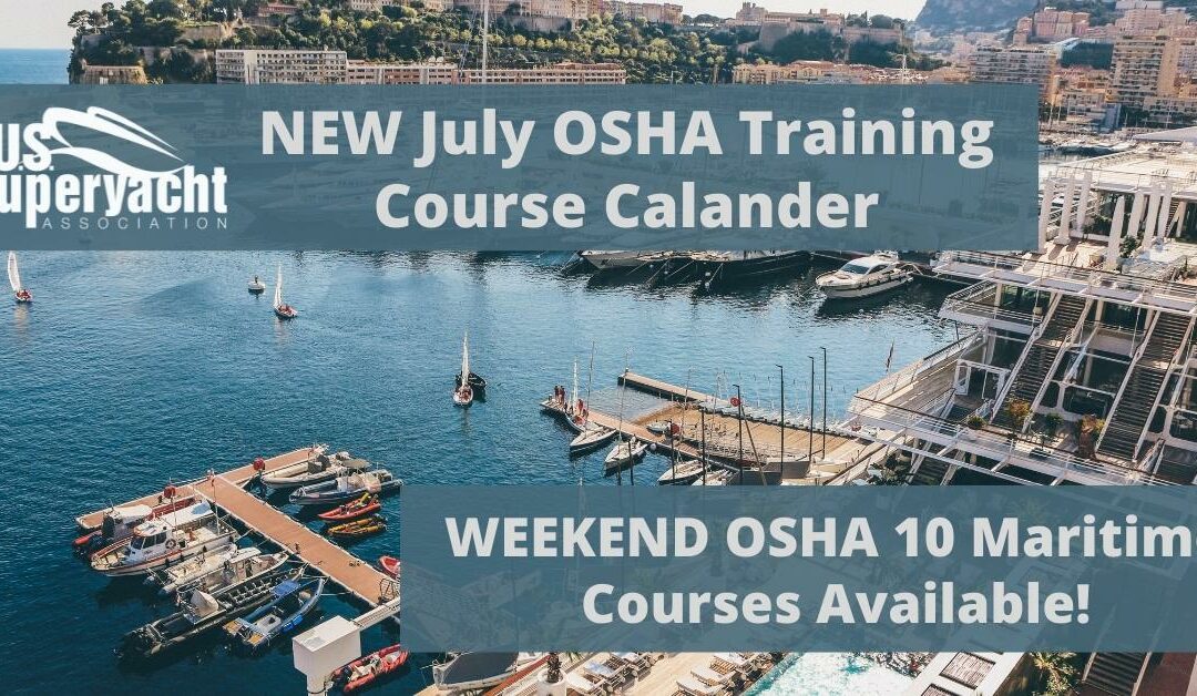 July OSHA Training Opportunities with USSA