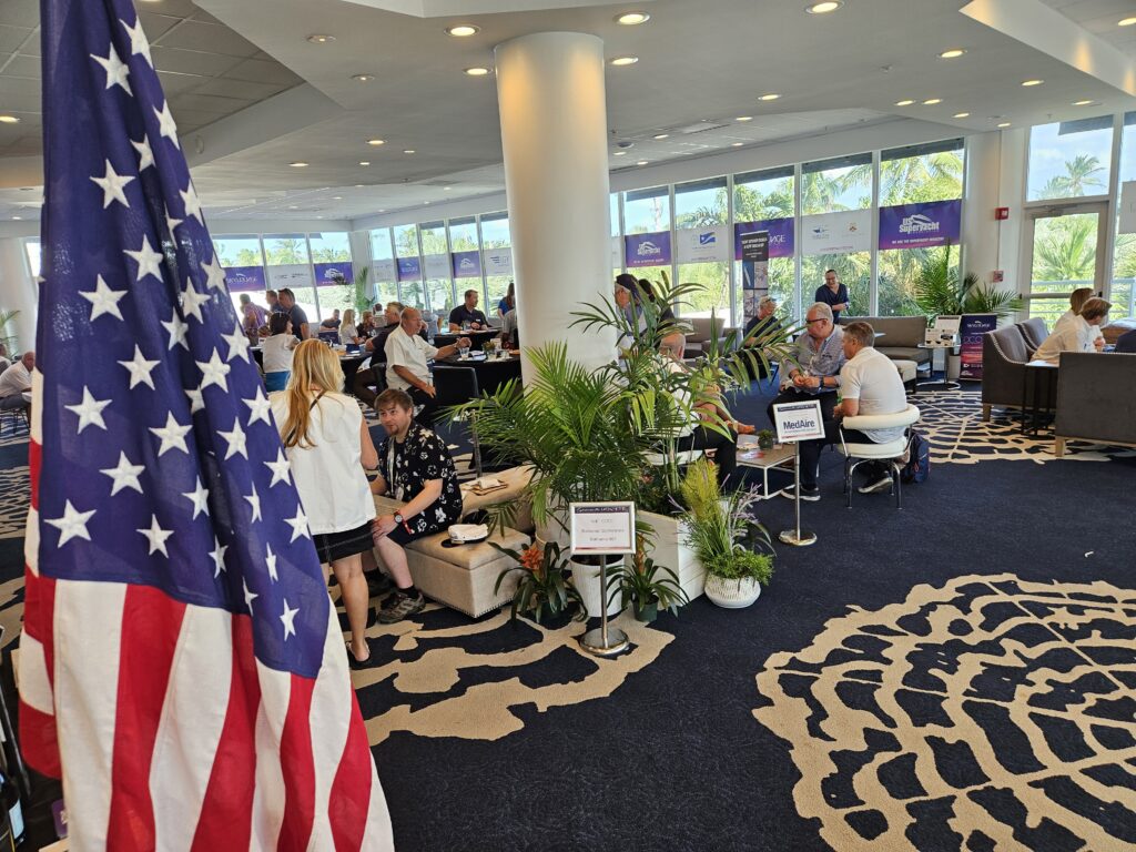 The USSA Sky Lounge at FLIBS 2023 