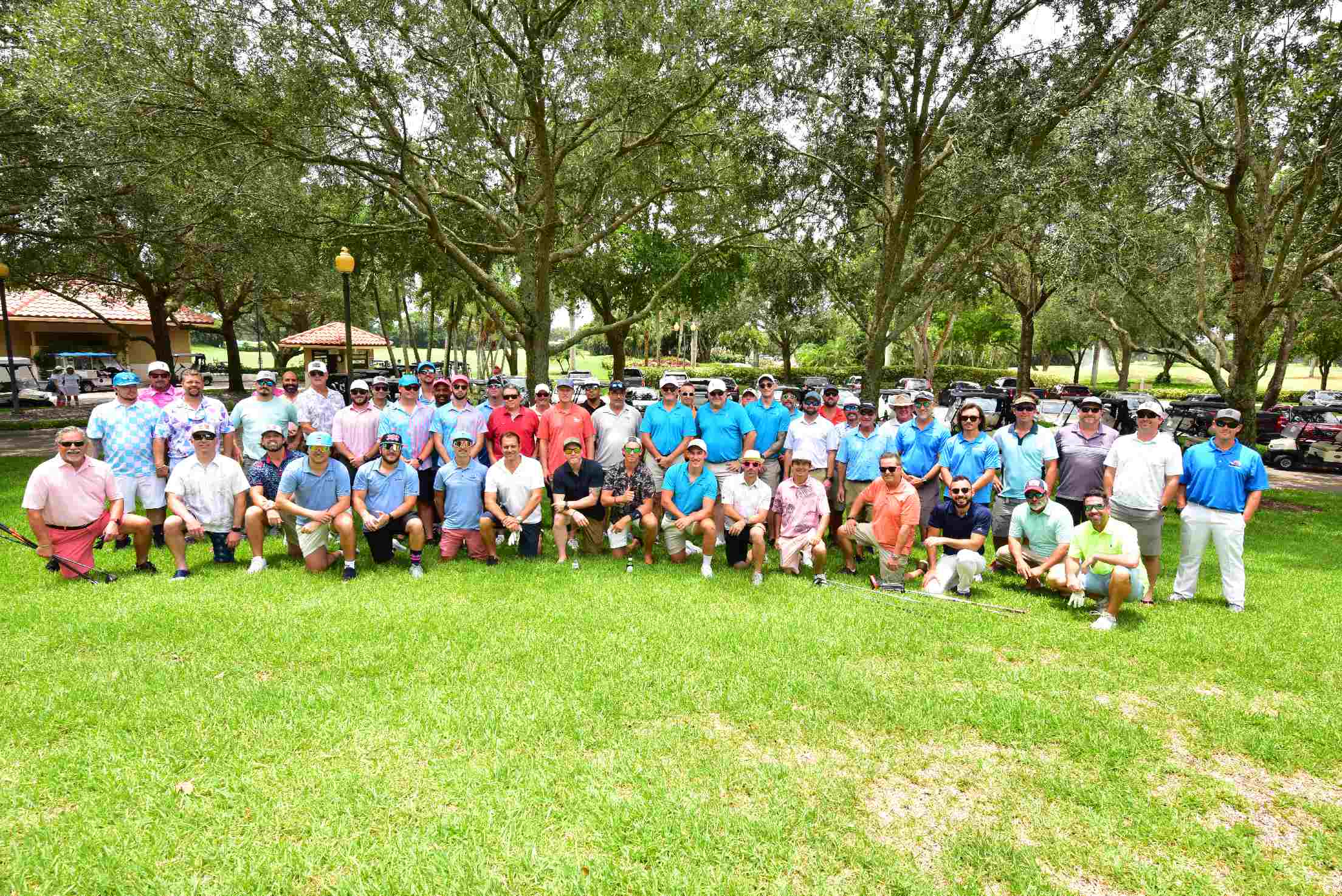 Group photo of golfers